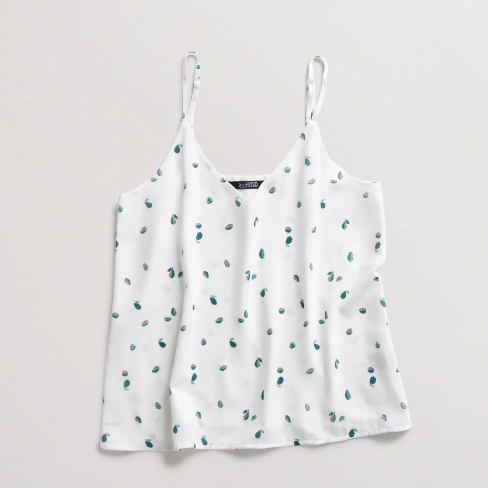 Limited edition NWOT Chipotle Avocado tank top